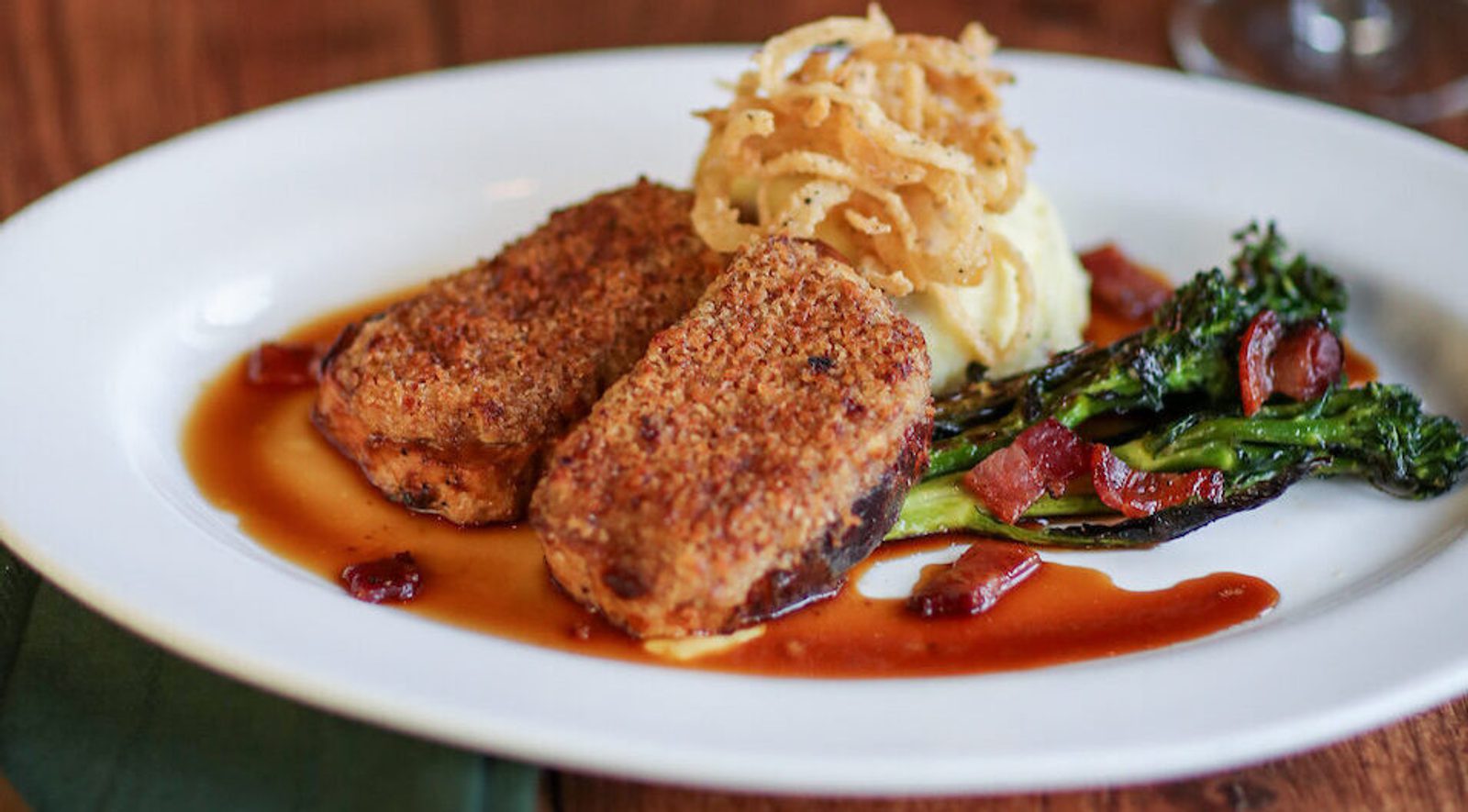2026 Fall Menu Photography Pretzel-Crusted Pork Chops