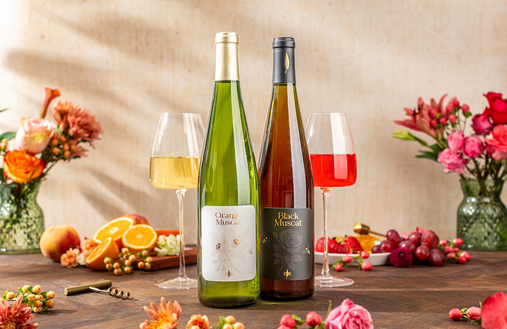 Orange and Black Muscat