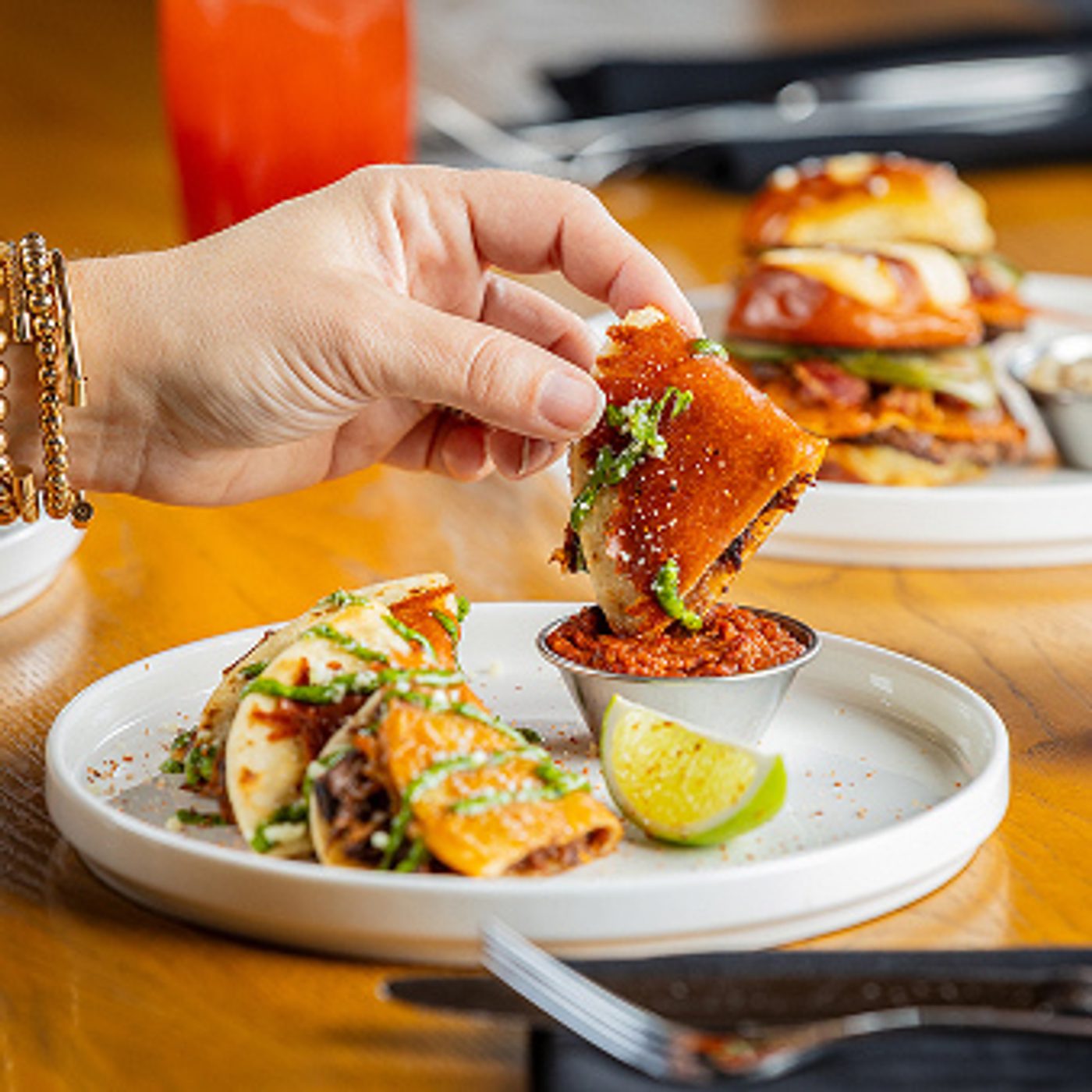 Happy Hour Image with Food