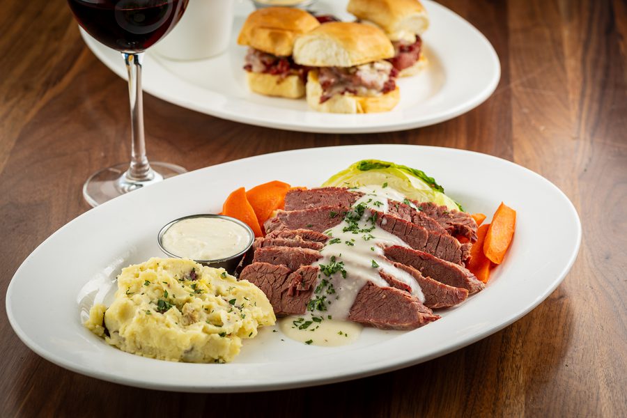 Corned Beef Sliders and traditional Corned Beef and Cabbage