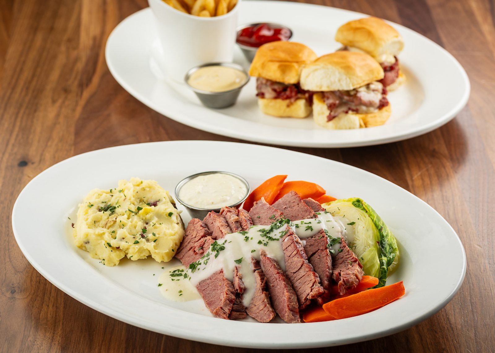 Corned Beef Sliders and traditional Corned Beef & Cabbage