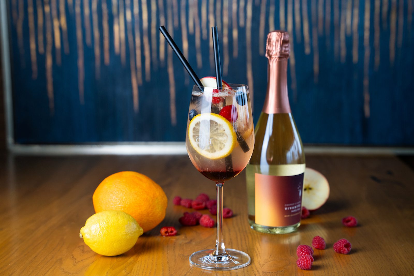 January Mixology 2025 image of cocktail and bottle