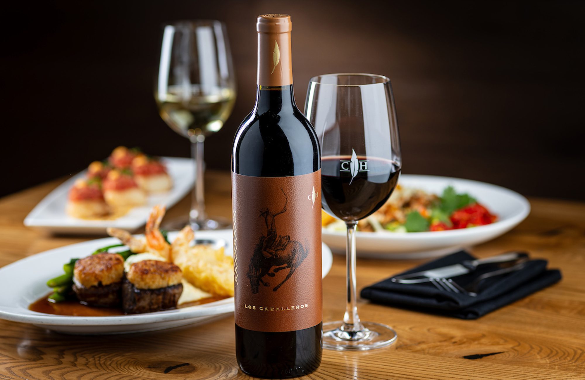 Los Caballeros bottle image of wine