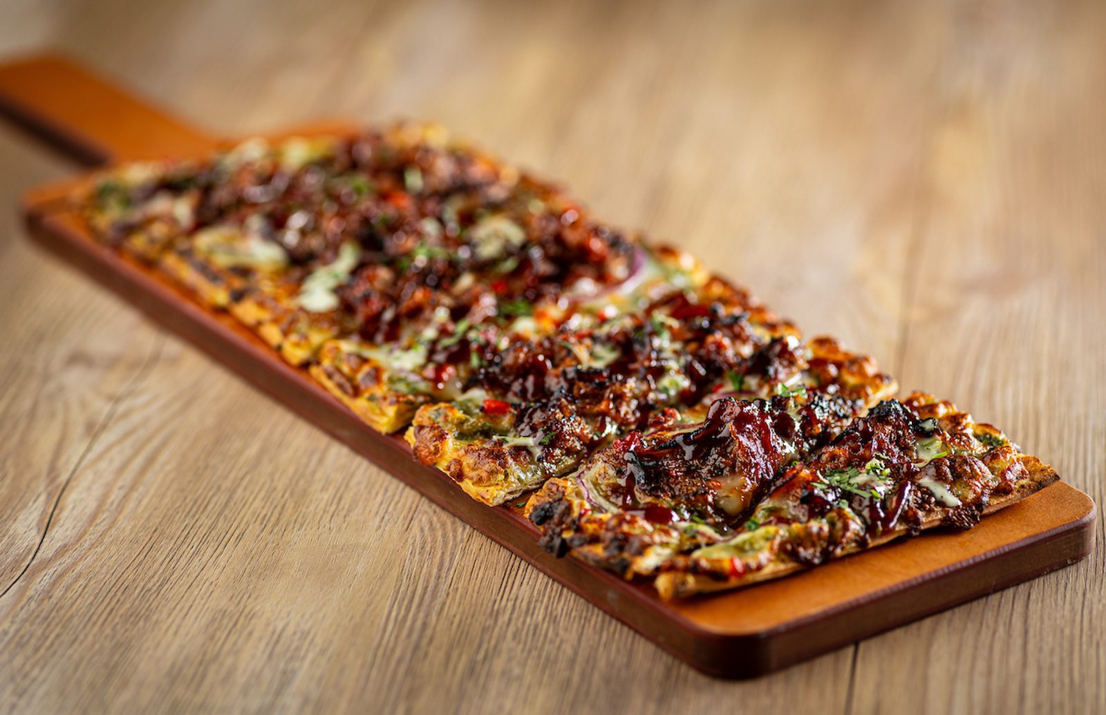 Shaved BBQ Brisket Flatbread 07