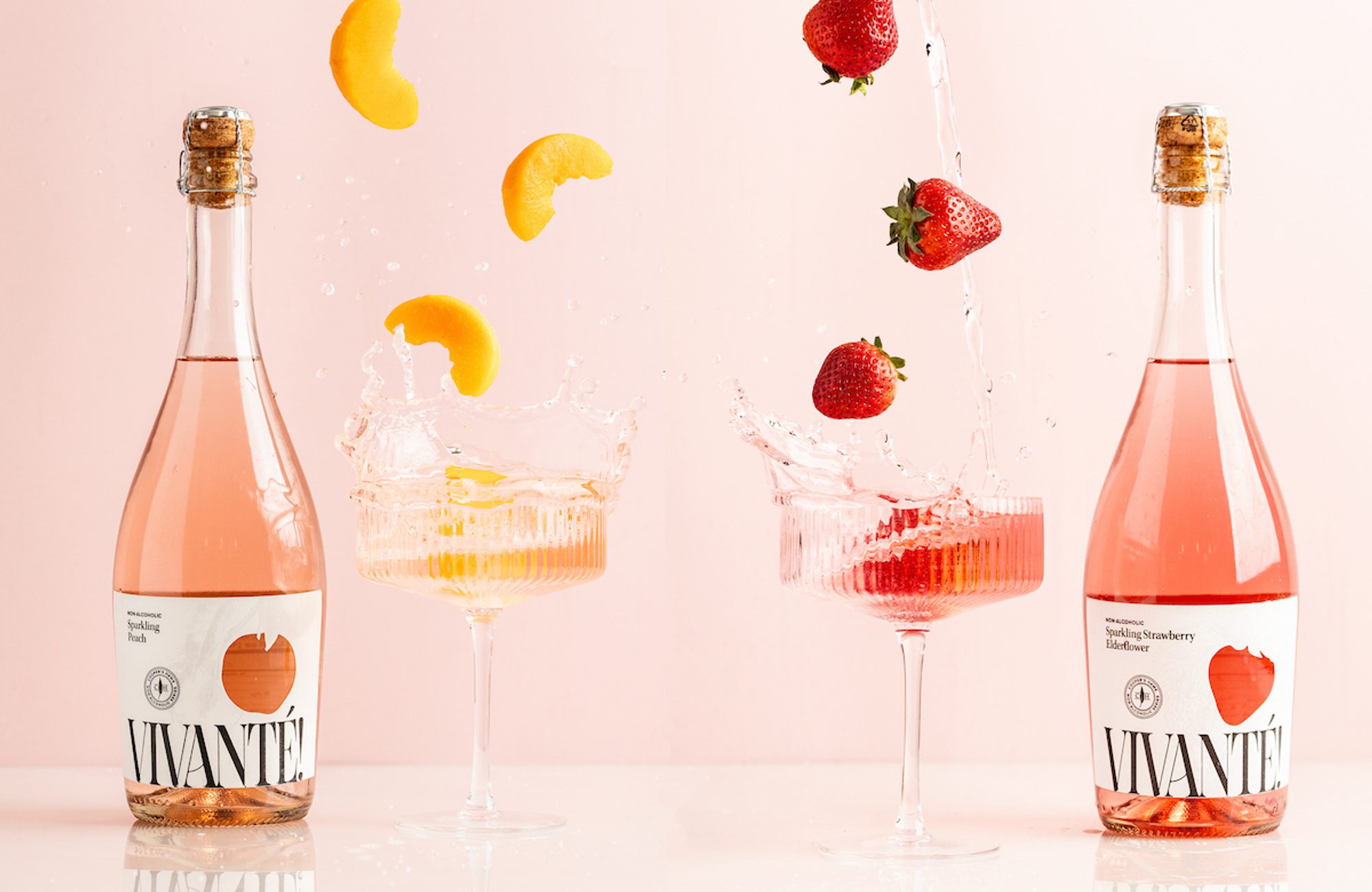 Cooper's Hawk Vivanté! Sparkling Peach and Cooper's Hawk Vivanté! Sparkling Strawberry Elderflower