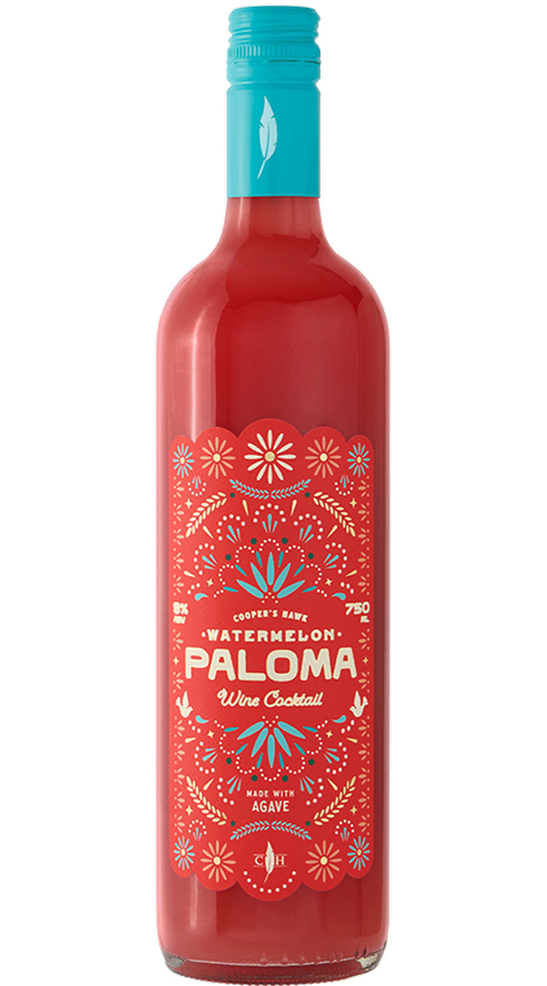 Cooper's Hawk Watermelon Paloma wine cocktail made with agave, 750 mL