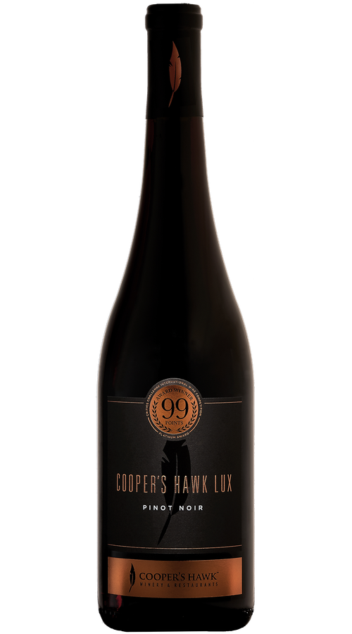 A bottle of cooper's hawk lux.