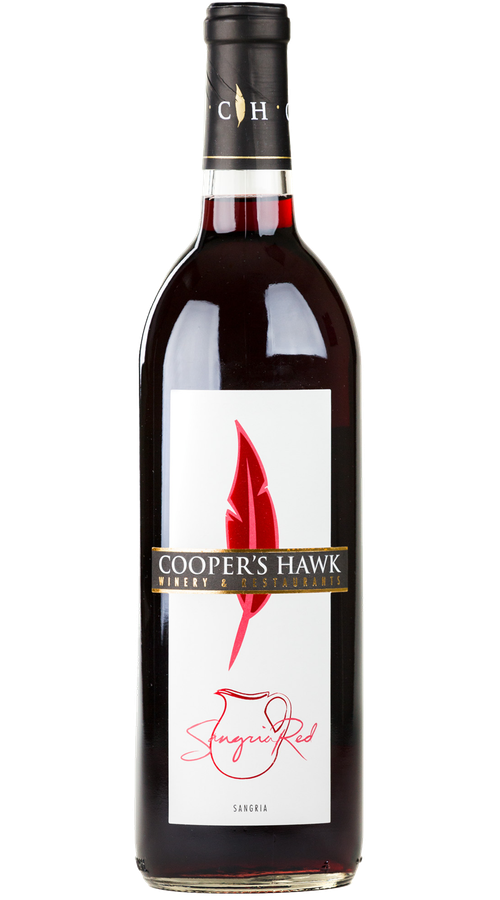 Cooper's hawk red sangria wine bottle