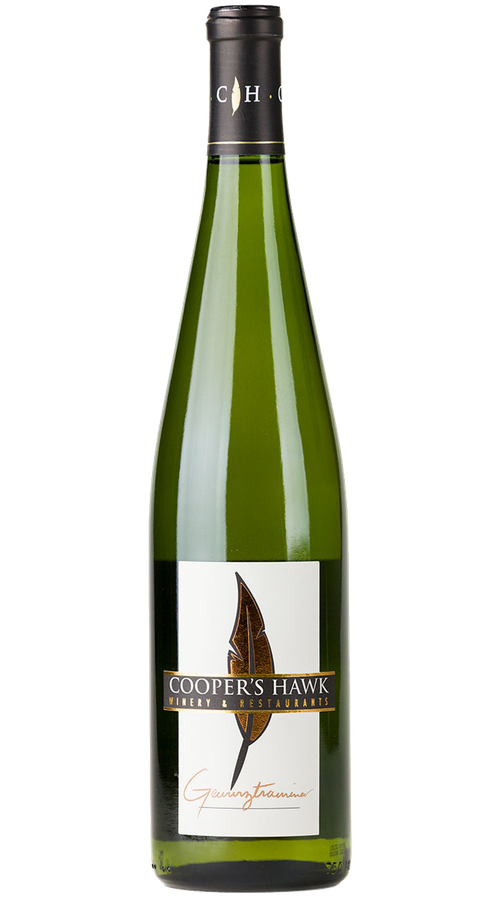A bottle of white wine with a label on it.