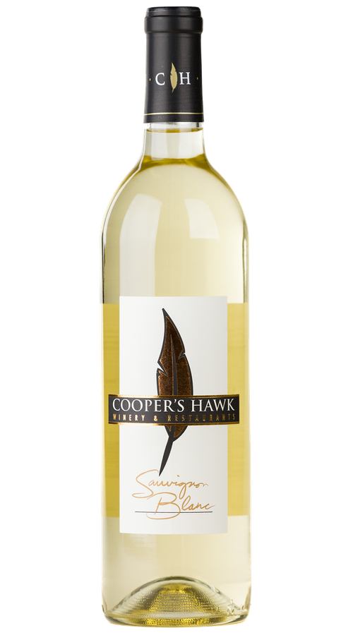 A bottle of cropper's hawk white wine.